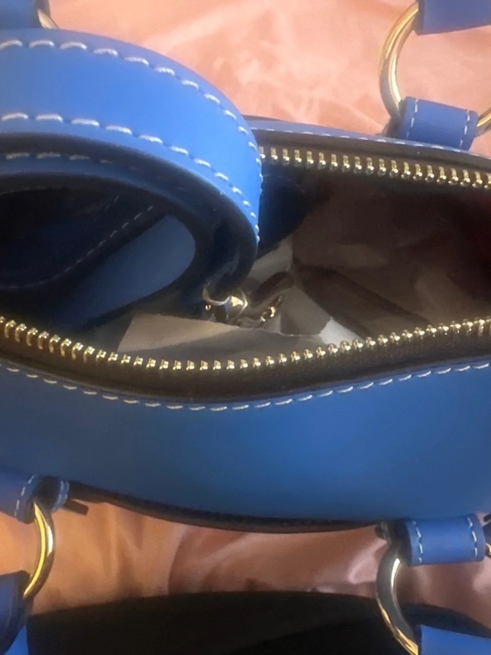 Dooney & Burk Blue Penrose Satchel Purse